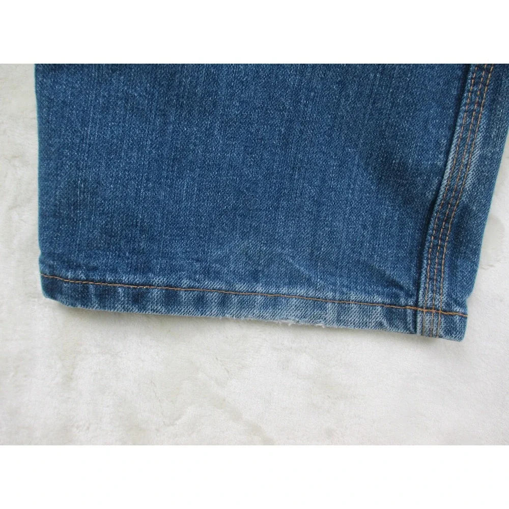 Carhartt Pants Mens 40 Blue Denim Jeans Straight Workwear‎ Casual 40X29*